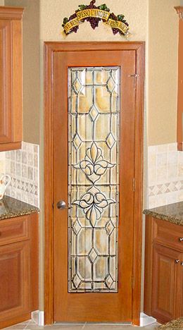 3D Patterned Pantry Glass Door