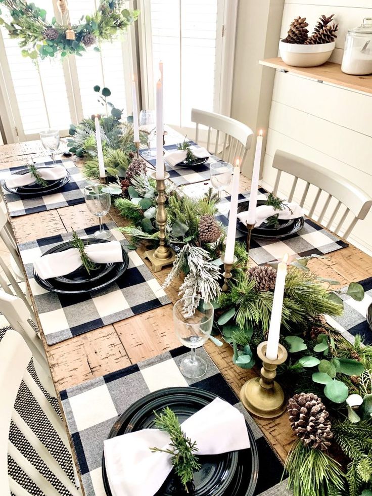 A Garland as a Table Runner