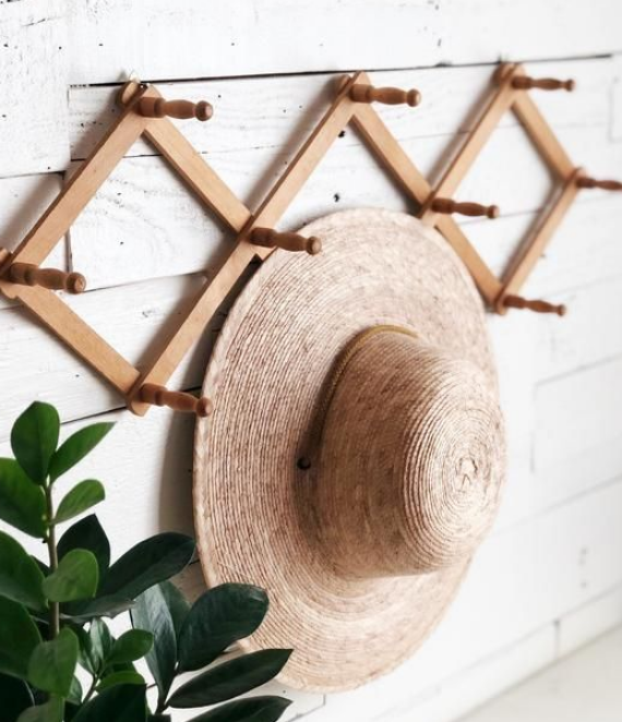 Accordion Style Hat Rack for Wall