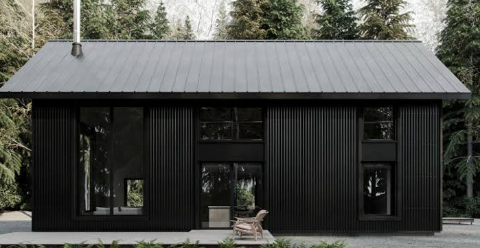 Aluminium siding house