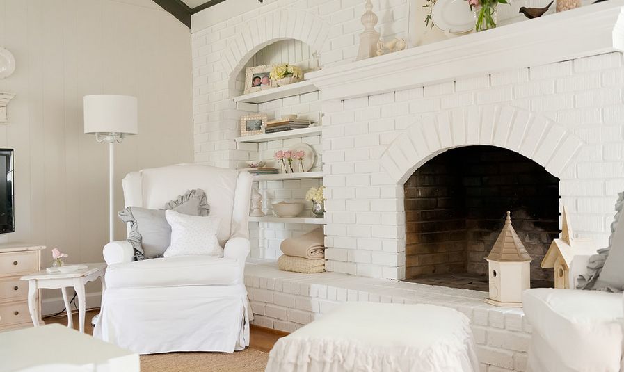 Arched Fireplace