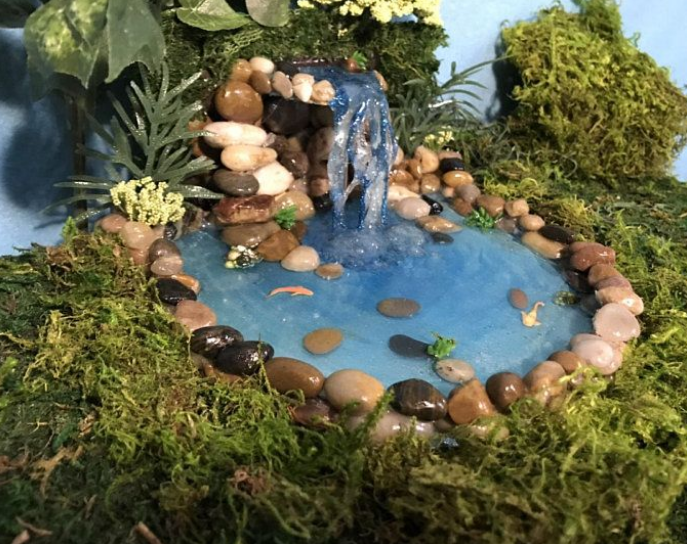 Backyard Fairy Garden Pond