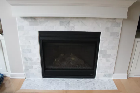 Carrara Marble Fireplace