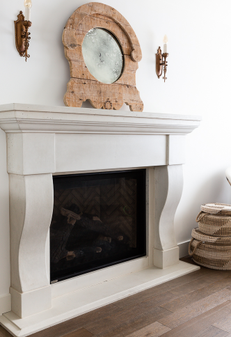 Cast Stone Fireplace