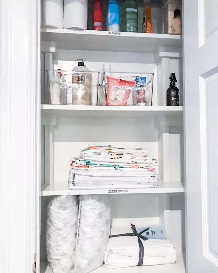 Closet Plastic Shelf Basket