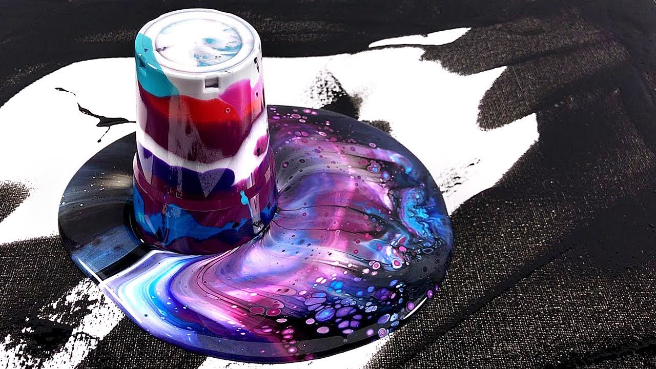 Flip Cup Pour Painting Method