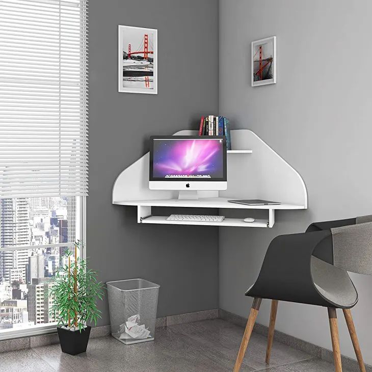 Floating Corner Desk