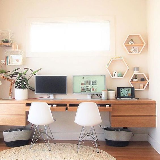 Floating Desk for Two