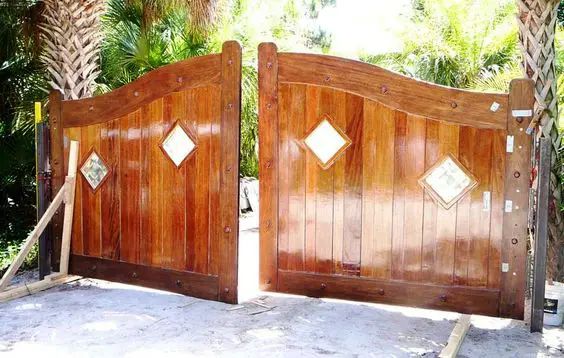 Glossy Wooden Gate