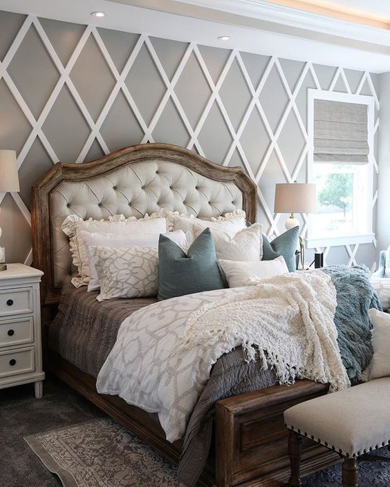 Gray-Colored Accent Wall