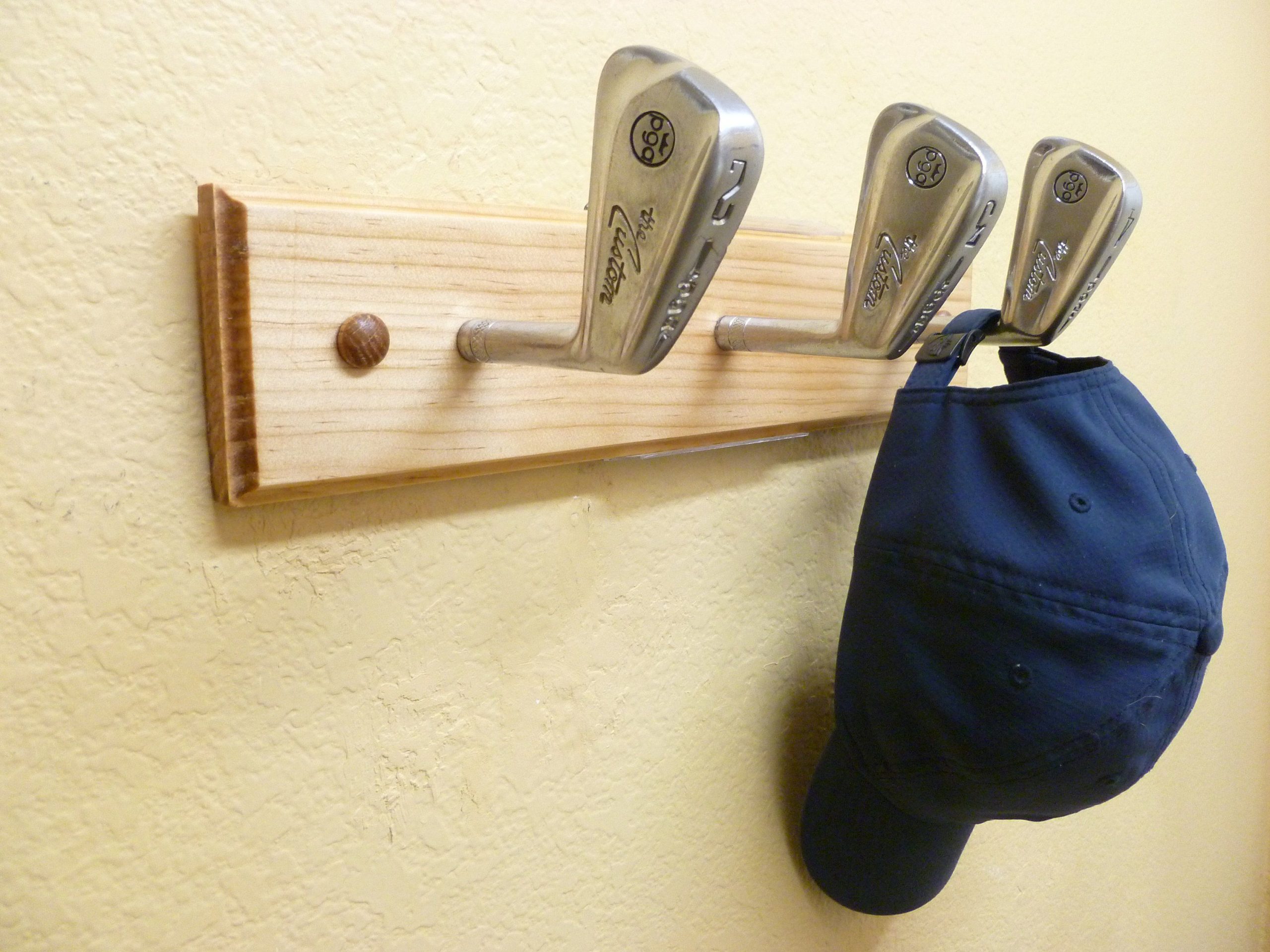 Hat Rack from Golf Iron Heads