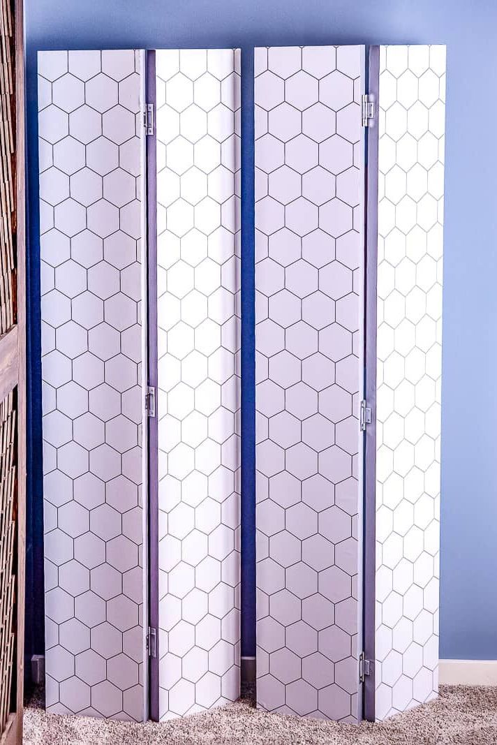 Hexagon Folding Screen Divider