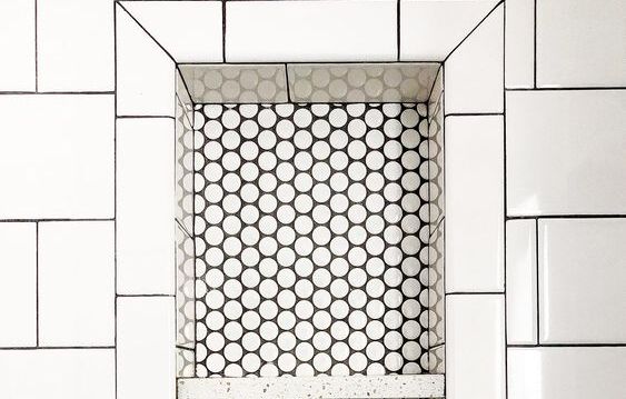 Hexagon Tiled Niche