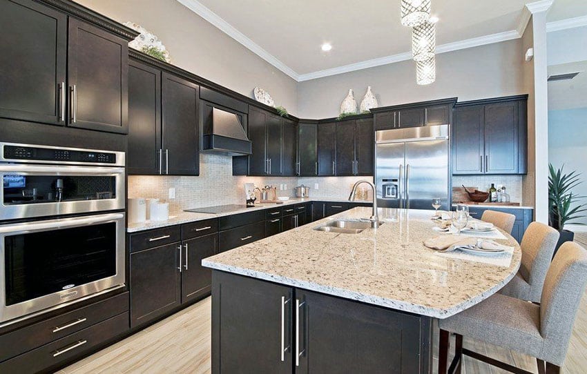 Kitchen Island with European Cabinets