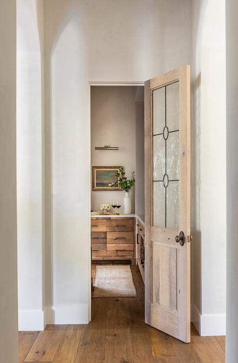 Leaded Glass Pantry Door for Cottages