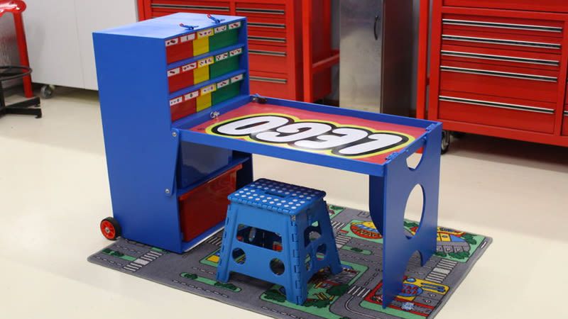 Lego Storage Tower Set-Up