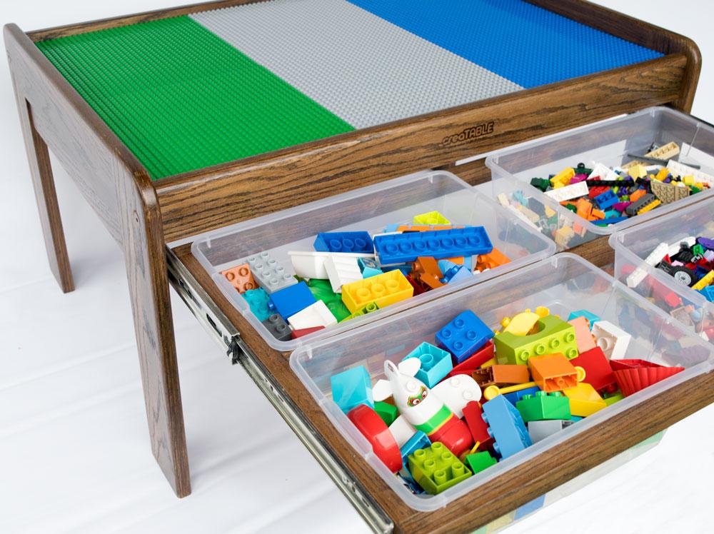 Lego Table with a Reversible Lid