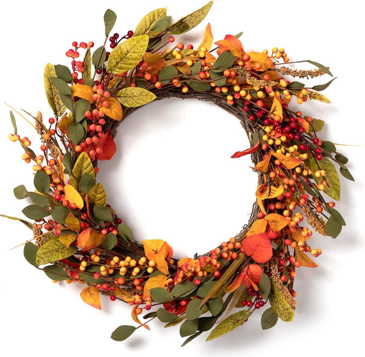 Lohasbee Artificial Fall Harvest Wreath