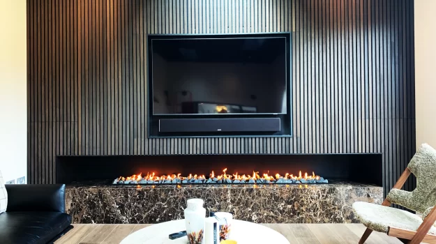 Modern Fireplace Wall with TV