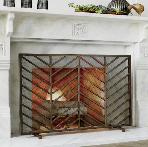 Modern Metal Screen Farmhouse Effect