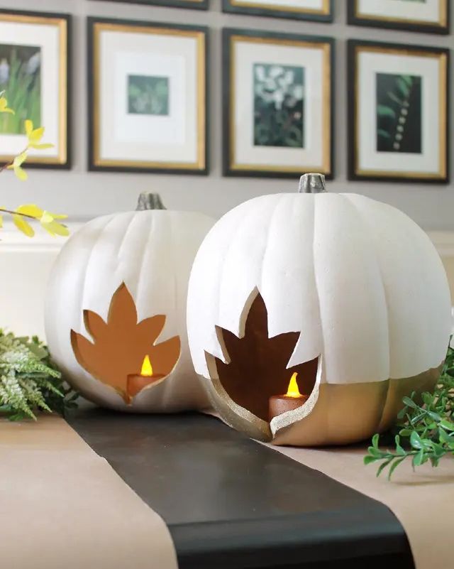 Modern Pumpkin Centerpiece