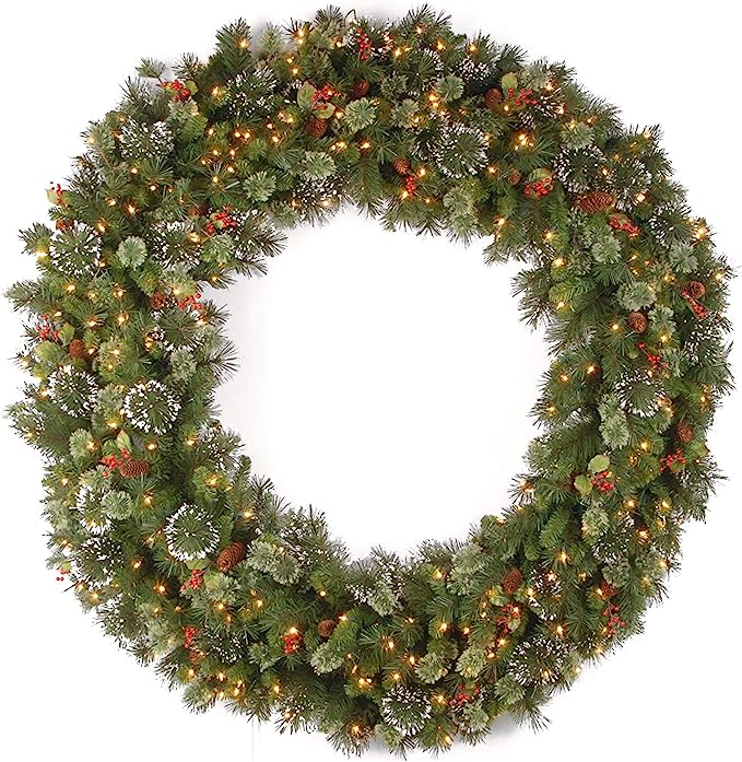 National Tree Company Pre-Lit Christmas Wreath