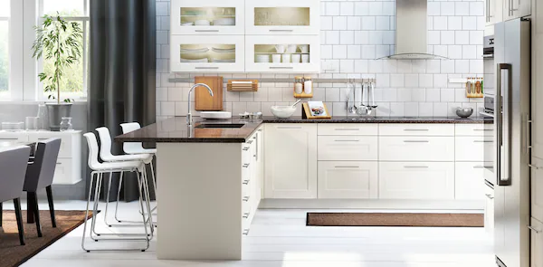 Off-White Kitchens with Brown Countertops .jpg