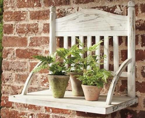 Old Chair On a Garden Shelf