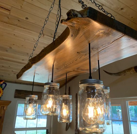 Old Mason Jar Light Fixtures