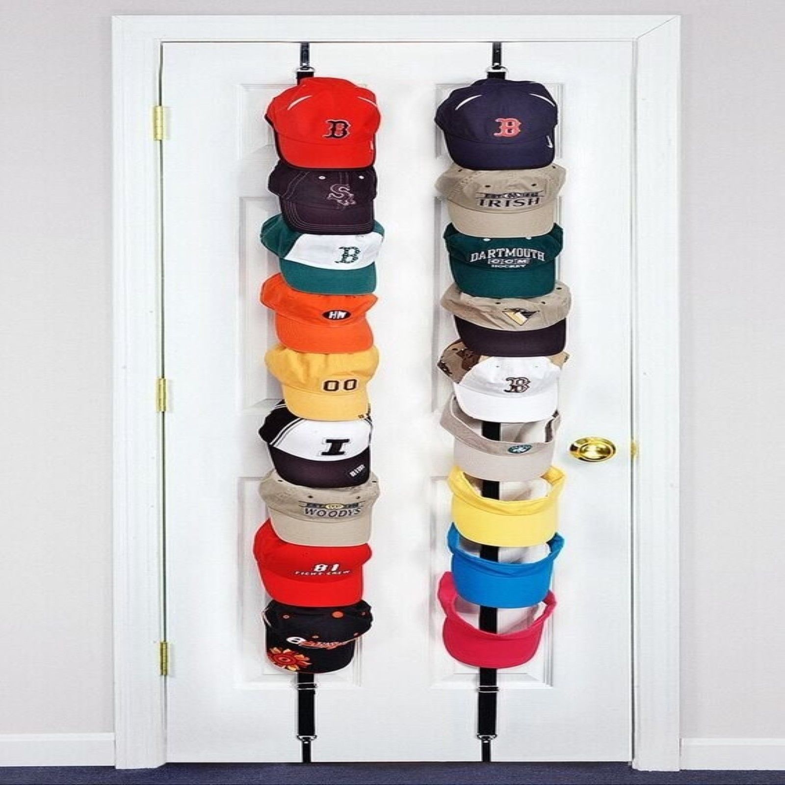 Over-The-Door Vertical Hat Hanger Storage