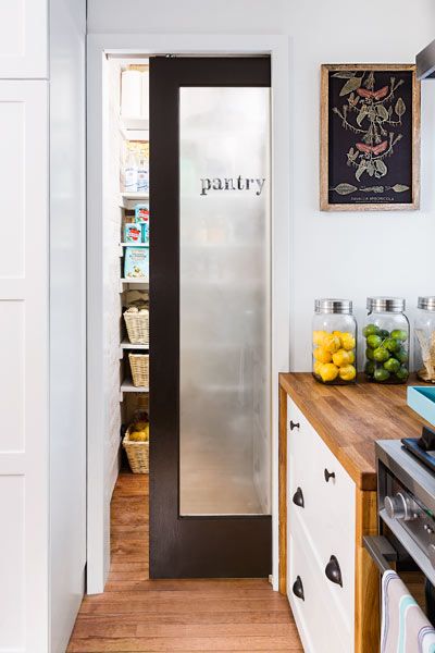 Pocket Doors with Frosted Glass