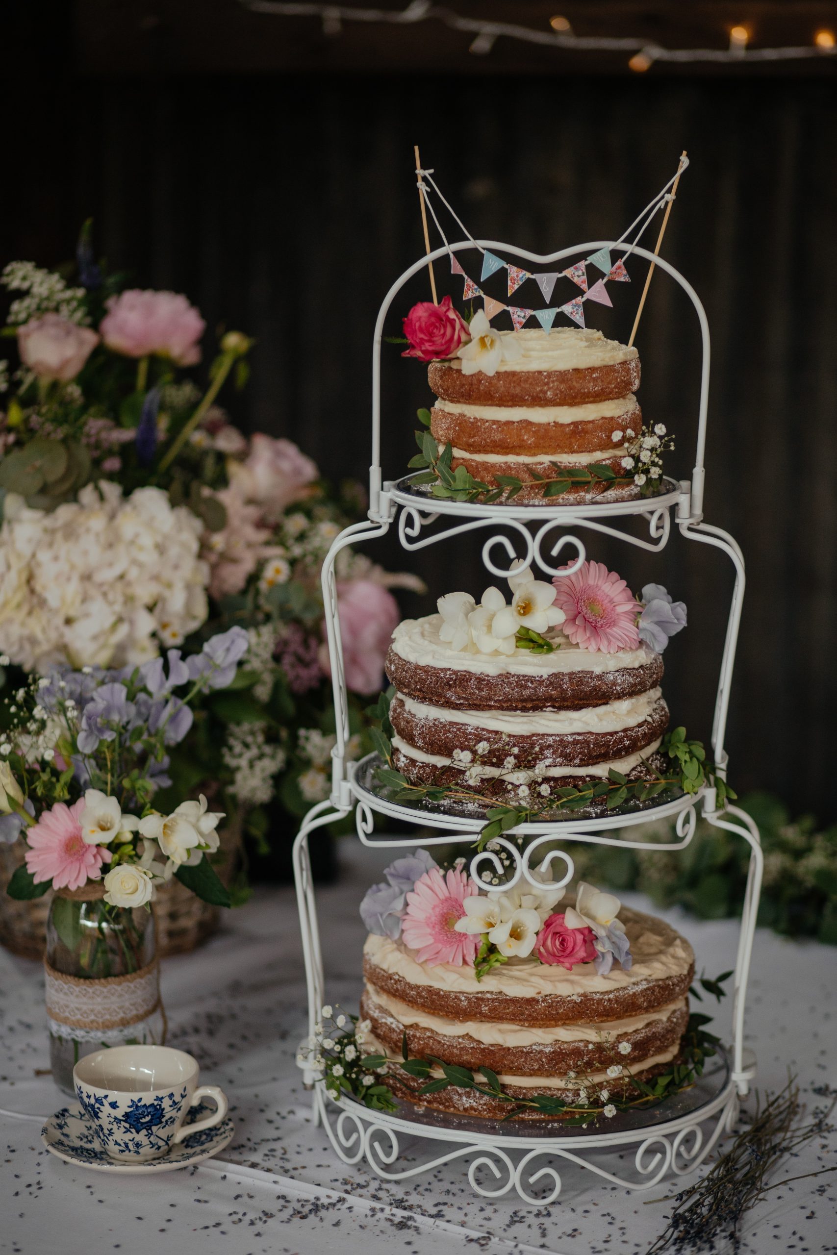 Rustic Wedding Cake Display