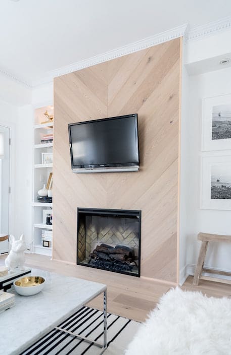 Scandi-Style Shiplap Fireplace