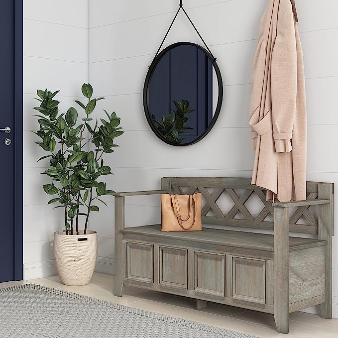 Simplihome Amherst Entryway Storage Bench