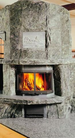 Soapstone Fireplace