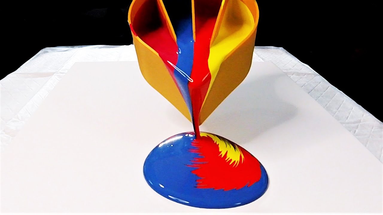 Split Cup Pour Painting Method
