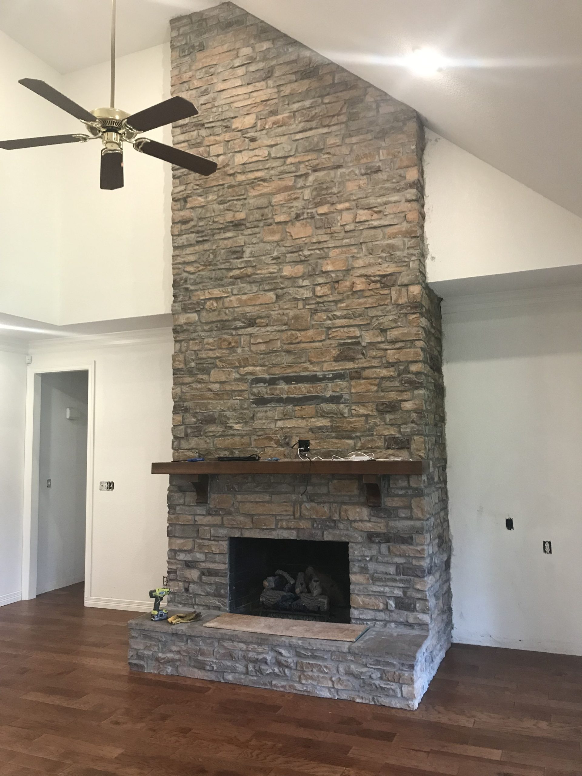 Stone-Made Fireplace