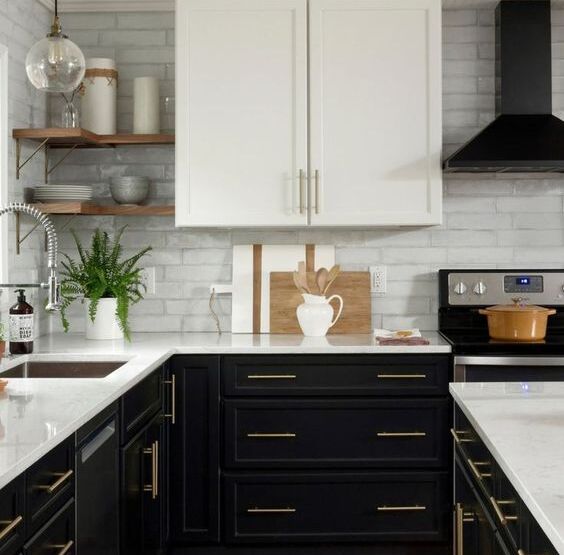 The Classic Black and White Kitchen