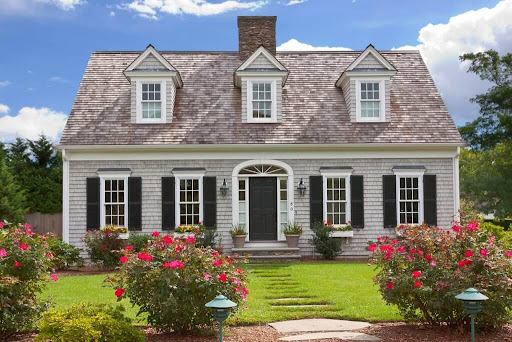 Traditional Colonial-Style Suburban House