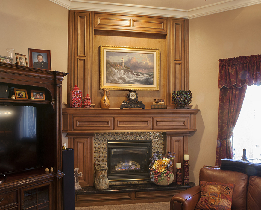 Traditional Shiplap Fireplace