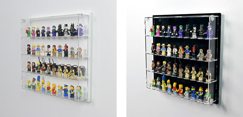 Transparent Display Shelves