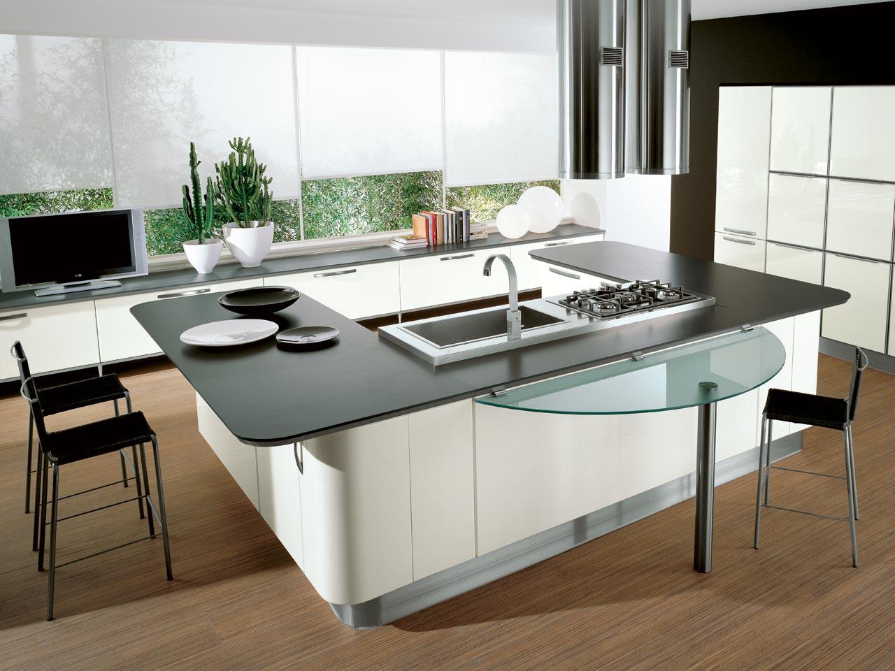 U-Shaped Kitchen Island