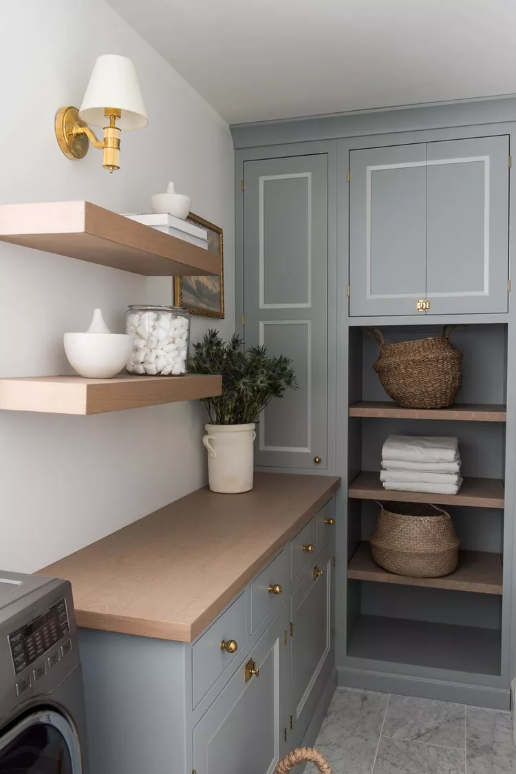 Use Closed Shelves in the Laundry Room