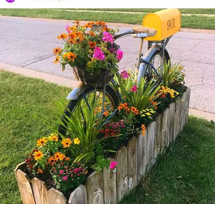 Vintage Bicycle Mailbox