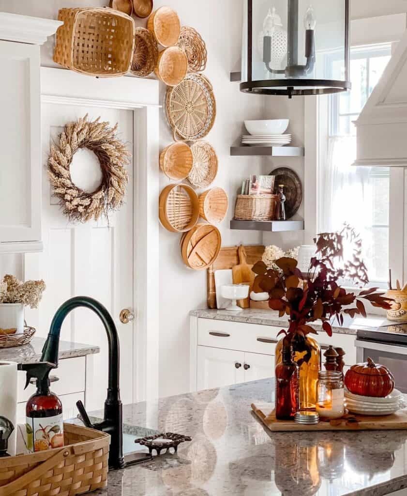 Wall Baskets Framing The Pantry Door