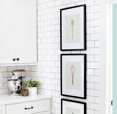 White Kitchen with Subway Tiles