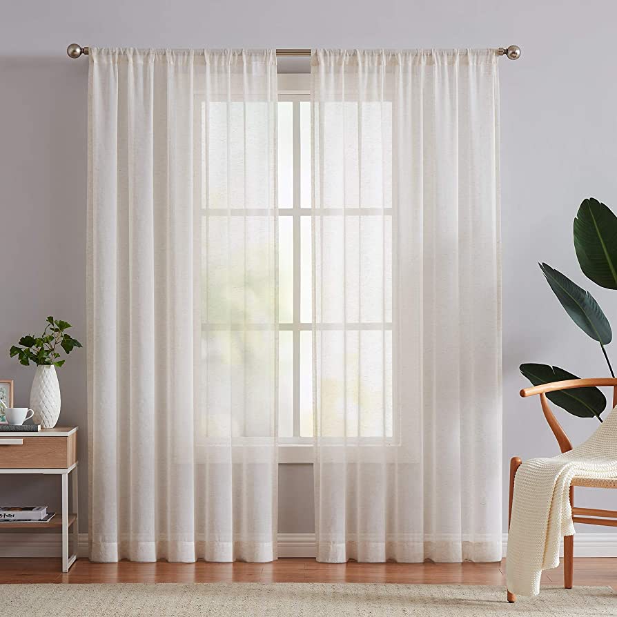 White Linen Curtains