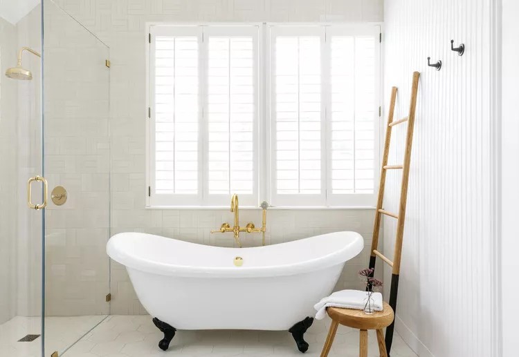 White Minimalist Bathroom