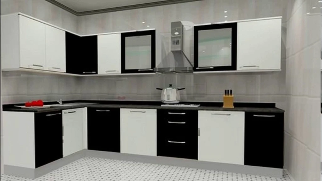 White and Black Alternate Cabinets