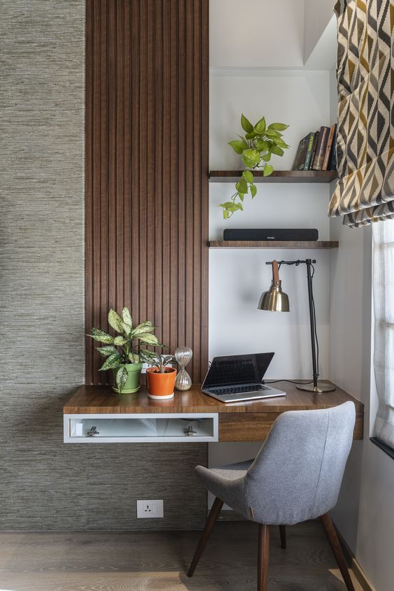 Window-Supported Desk with Ergonomic Chair